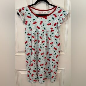 Lily & Londyn’s Kids Girl’s Cherry Print Casual Dress Size 14 Summer Pockets